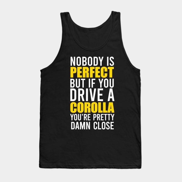 Corolla Owners Tank Top by VrumVrum